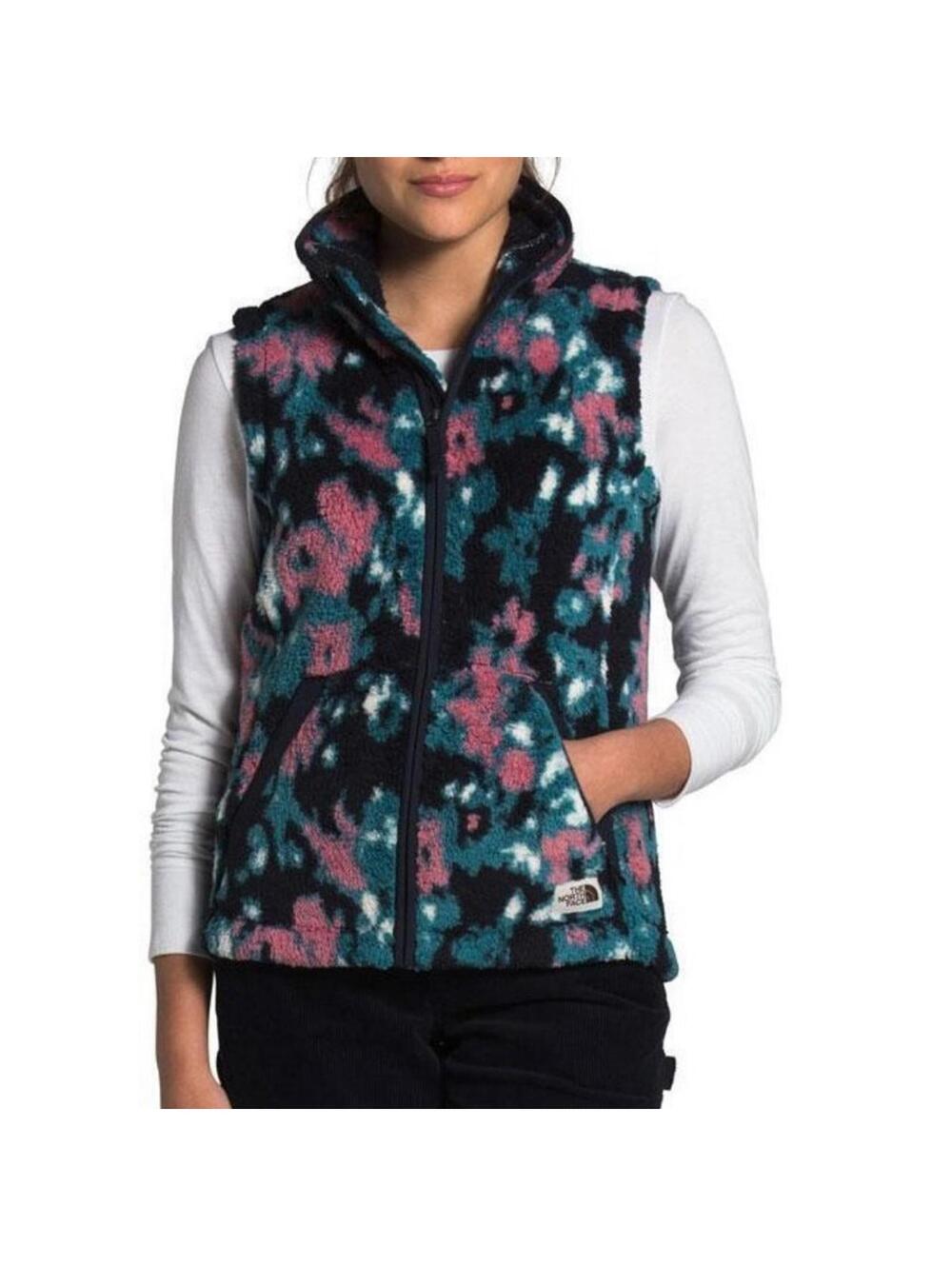 The North Face | Mallard Blue/Pink Abstract Campshire Vest 2.0 Zip-Up Sz XL